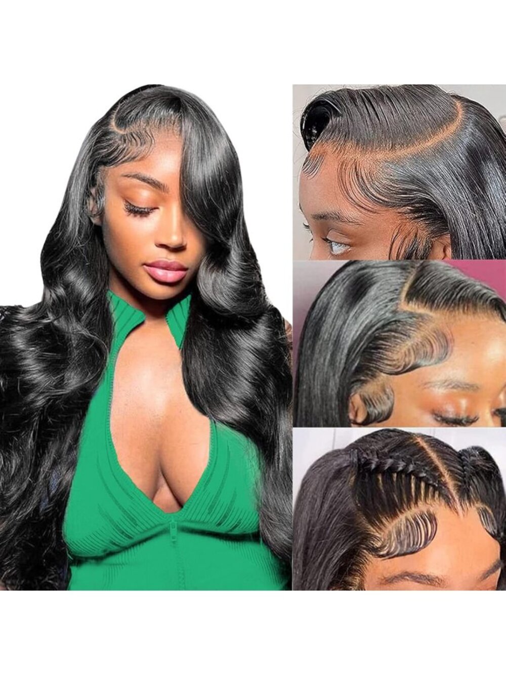 13x6 Lace Front Wigs Human Hair 180 Density HD Lace Body Wave Wig
